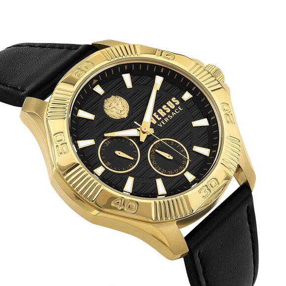 Versus Versace DTLA Leather Watch Mens - Picture 3 of 6